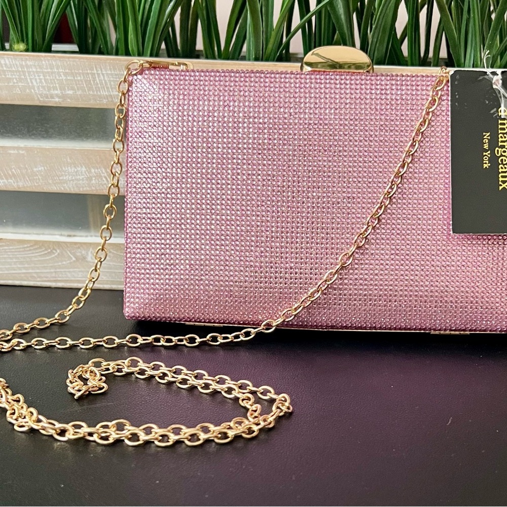 D’MARGEAUX New York Pink Crystal Party Clutch